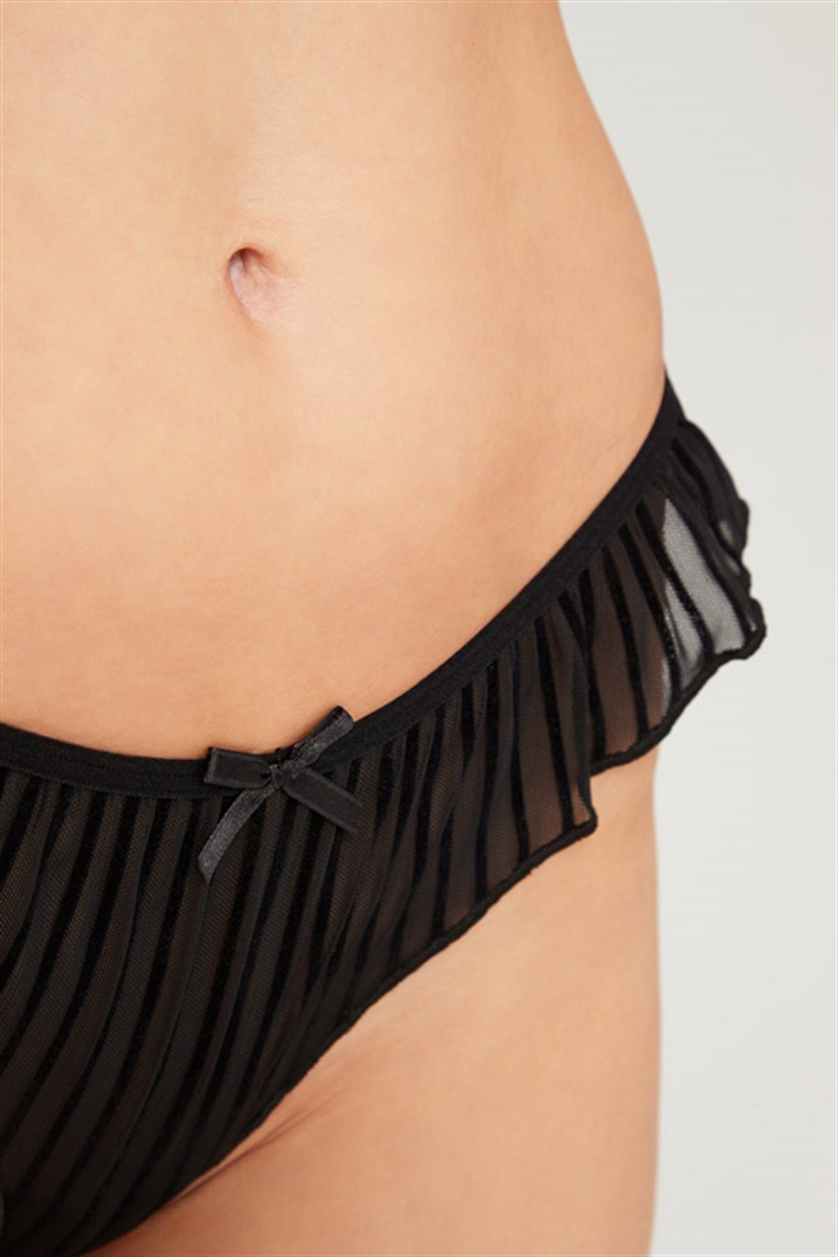 pleated-transparent-tulle-women-thong-with-velvet-stripes-ch6079-sy-1-2